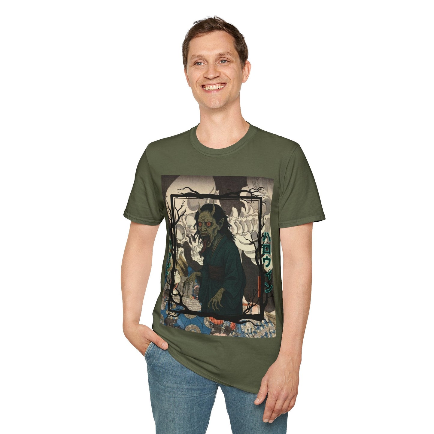 Yōkai Happy Halloween DKcolors Unisex T-Shirt by cypherpunkgear.com – cypherpunkgear.com | Cypherpunk Merch