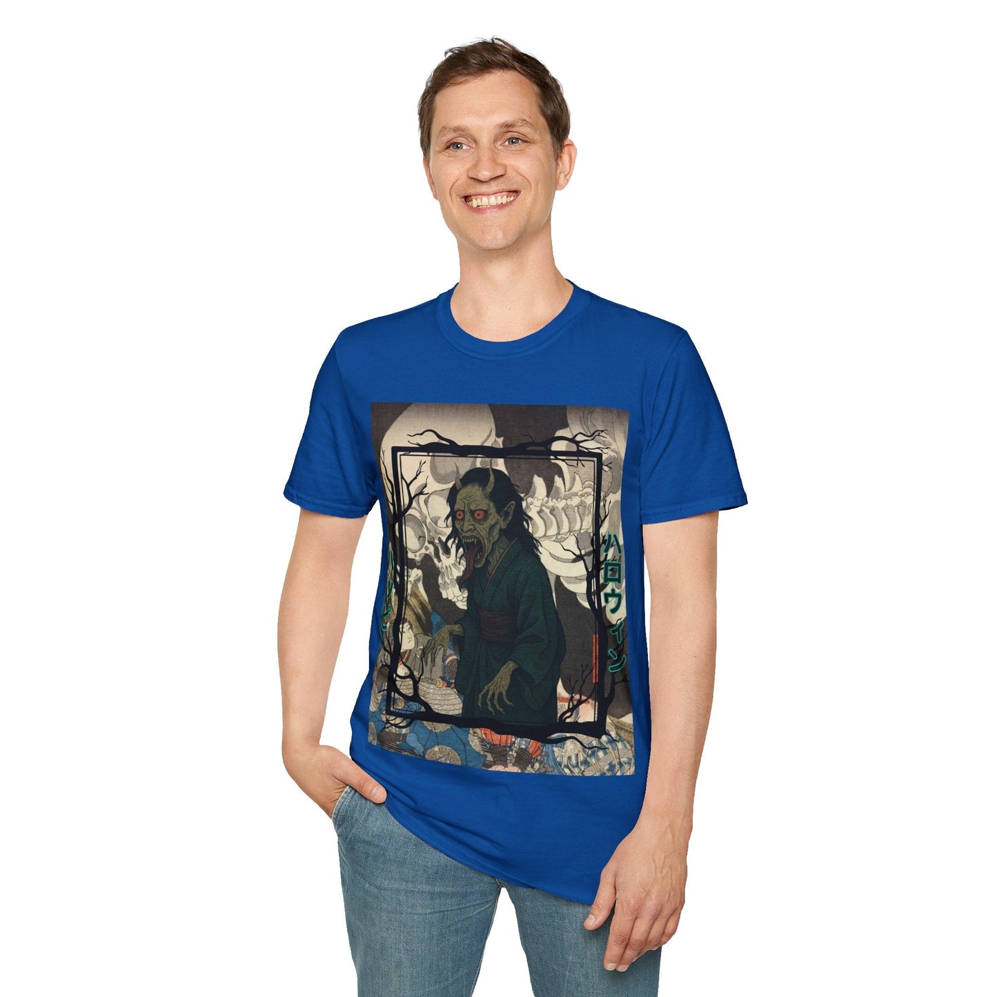 Yōkai Happy Halloween DKcolors Unisex T-Shirt by cypherpunkgear.com – cypherpunkgear.com | Cypherpunk Merch