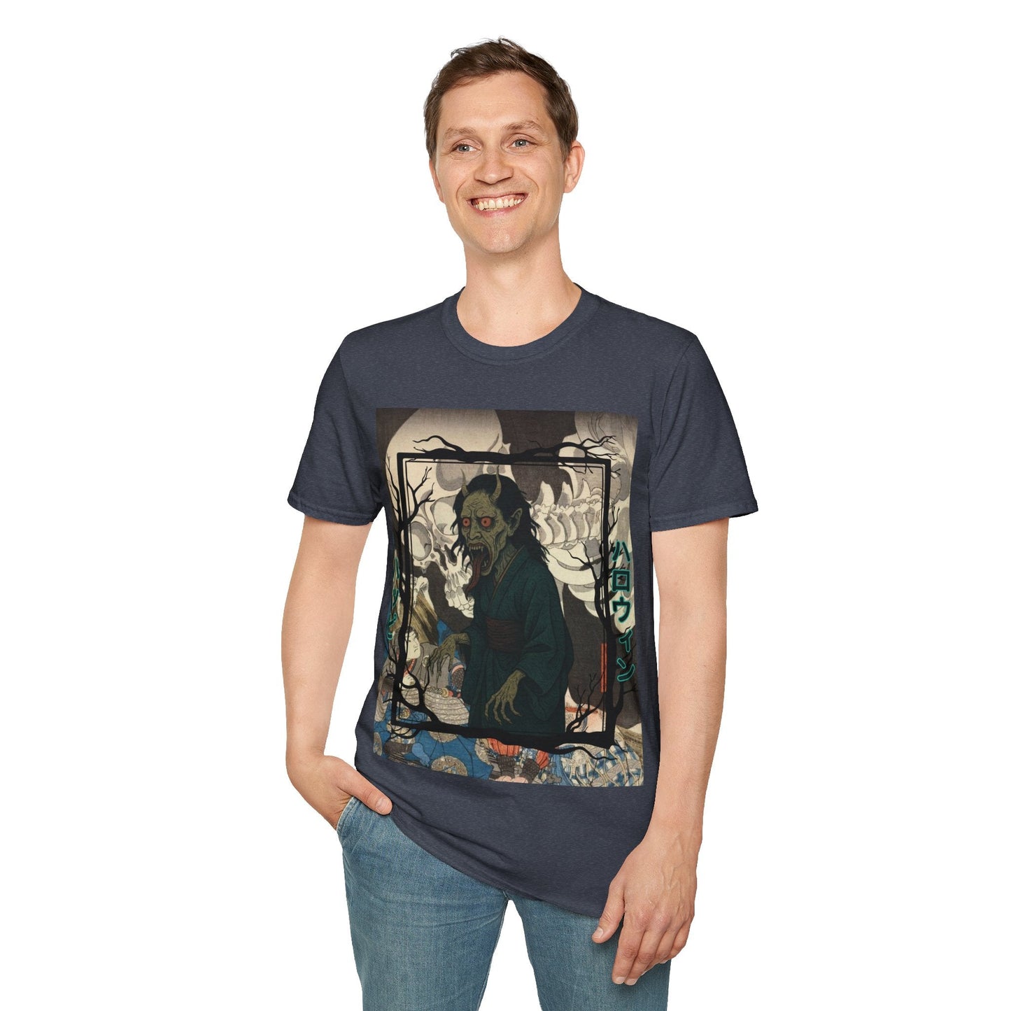 Yōkai Happy Halloween DKcolors Unisex T-Shirt by cypherpunkgear.com – cypherpunkgear.com | Cypherpunk Merch