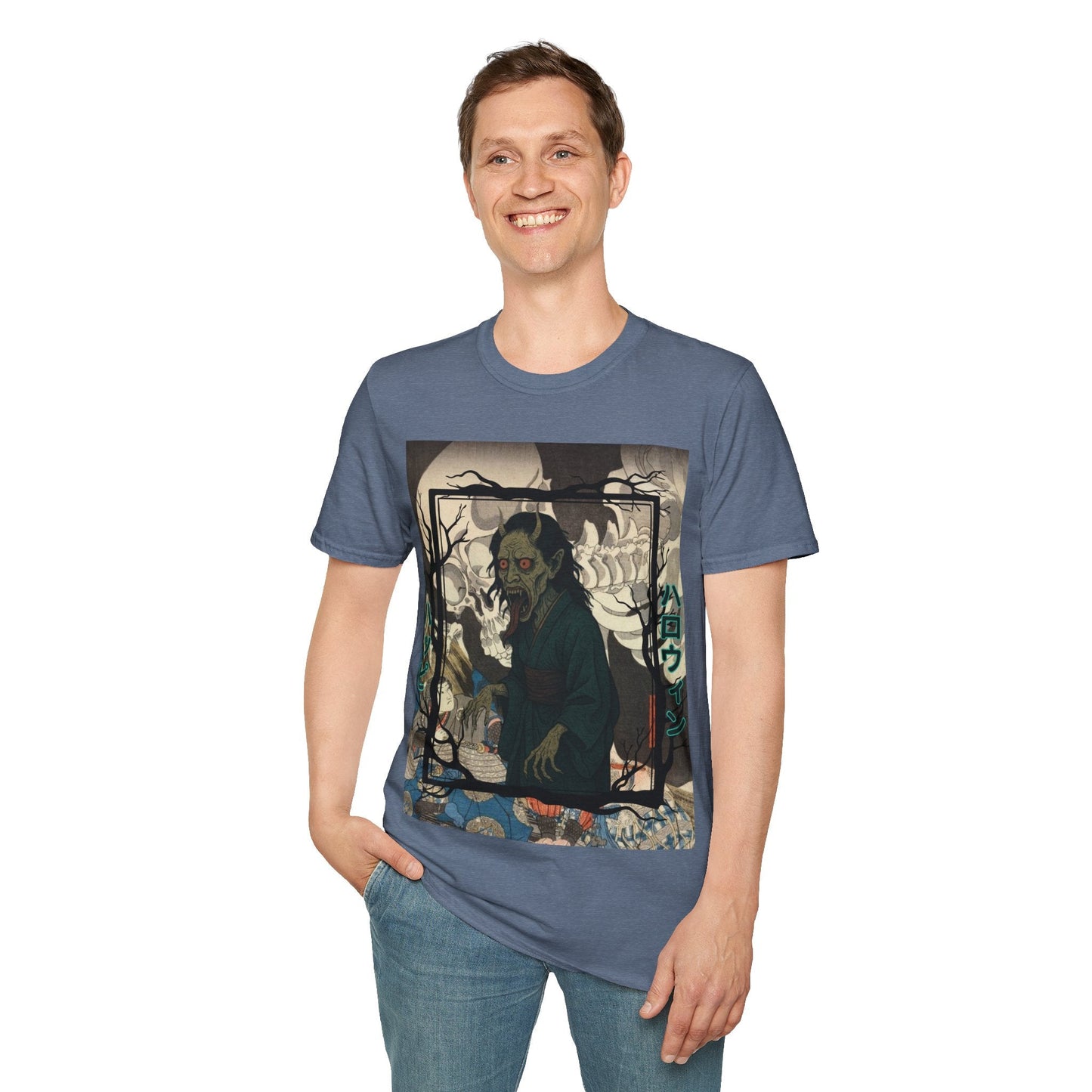 Yōkai Happy Halloween DKcolors Unisex T-Shirt by cypherpunkgear.com – cypherpunkgear.com | Cypherpunk Merch