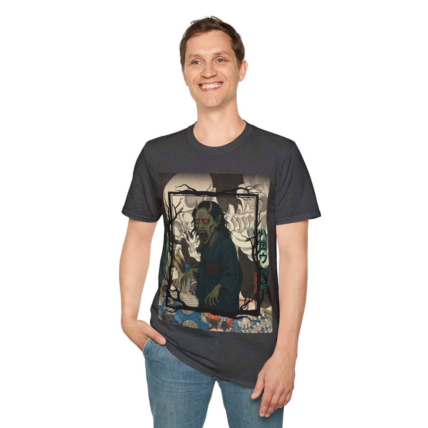 Yōkai Happy Halloween DKcolors Unisex T-Shirt by cypherpunkgear.com – cypherpunkgear.com | Cypherpunk Merch