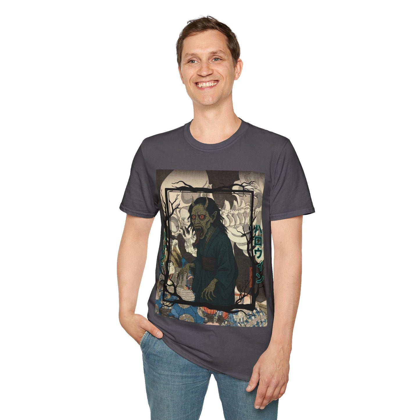 Yōkai Happy Halloween DKcolors Unisex T-Shirt by cypherpunkgear.com – cypherpunkgear.com | Cypherpunk Merch