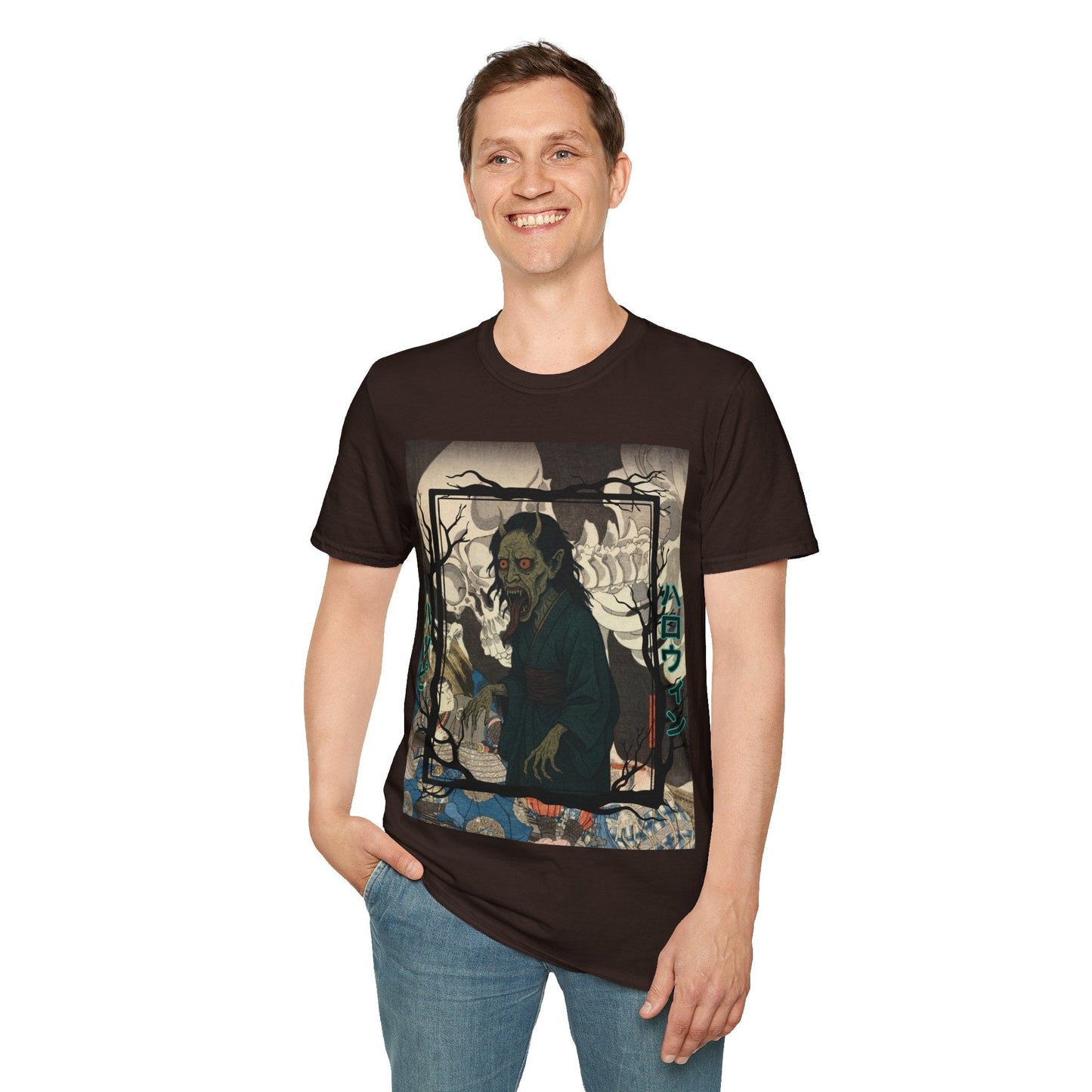 Yōkai Happy Halloween DKcolors Unisex T-Shirt by cypherpunkgear.com – cypherpunkgear.com | Cypherpunk Merch