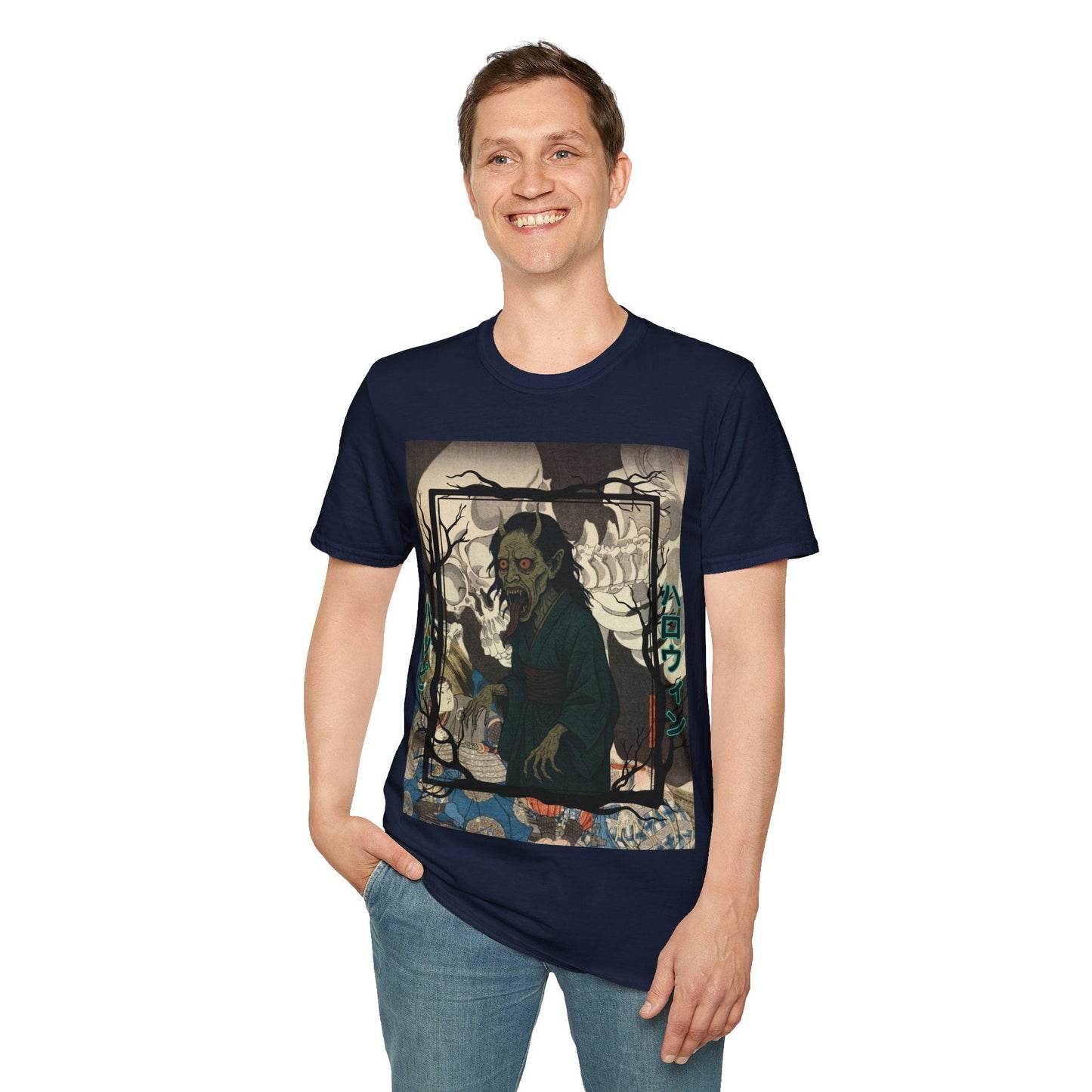 Yōkai Happy Halloween DKcolors Unisex T-Shirt by cypherpunkgear.com – cypherpunkgear.com | Cypherpunk Merch