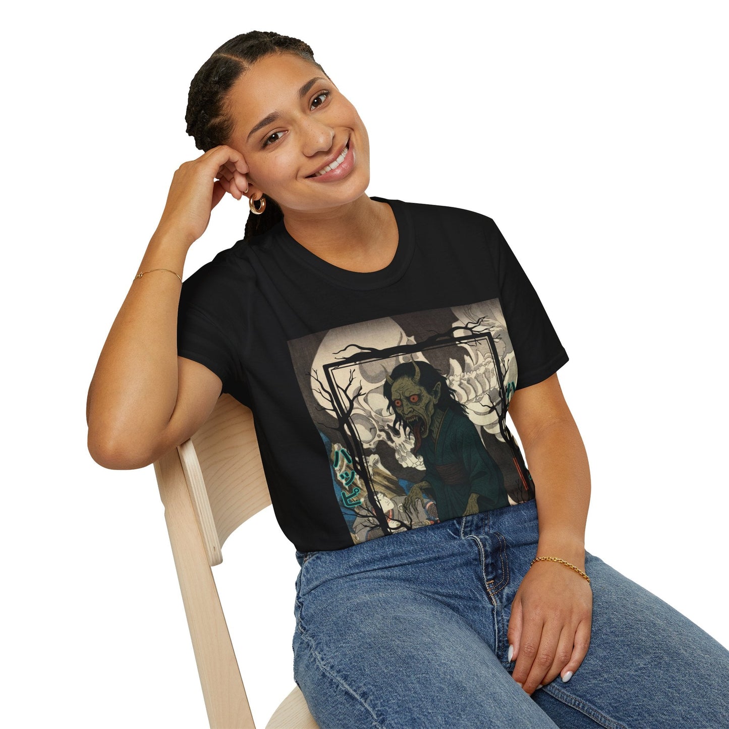 Yōkai Happy Halloween DKcolors Unisex T-Shirt by cypherpunkgear.com – cypherpunkgear.com | Cypherpunk Merch