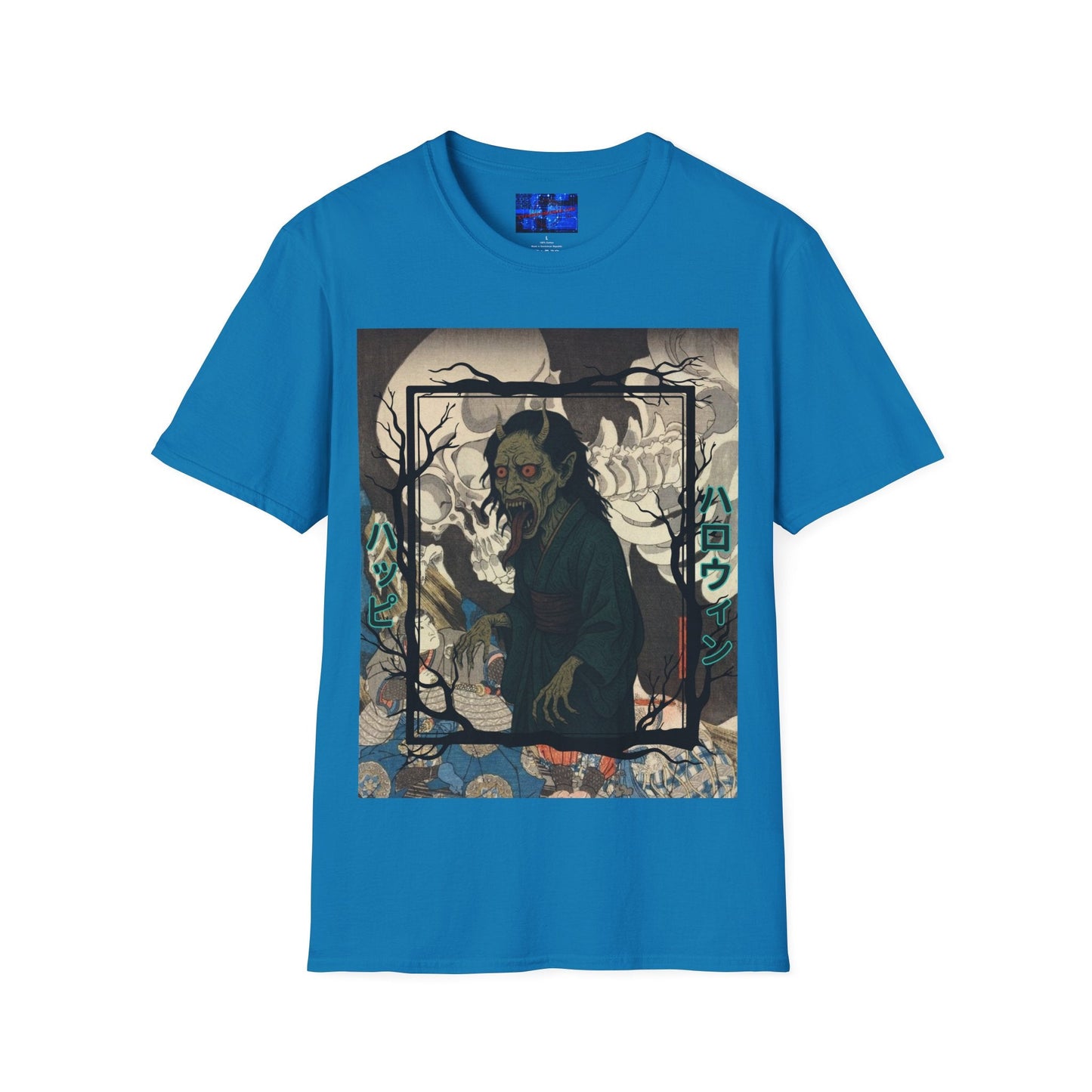 Yōkai Happy Halloween DKcolors Unisex T-Shirt by cypherpunkgear.com – cypherpunkgear.com | Cypherpunk Merch