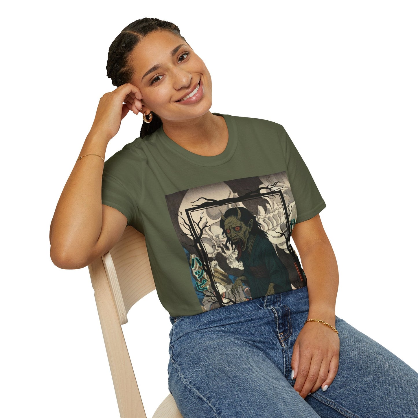 Yōkai Happy Halloween DKcolors Unisex T-Shirt by cypherpunkgear.com – cypherpunkgear.com | Cypherpunk Merch