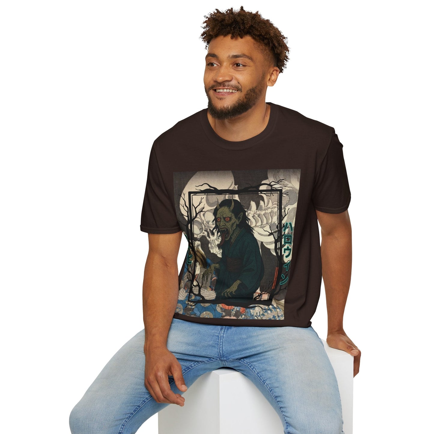 Yōkai Happy Halloween DKcolors Unisex T-Shirt by cypherpunkgear.com – cypherpunkgear.com | Cypherpunk Merch