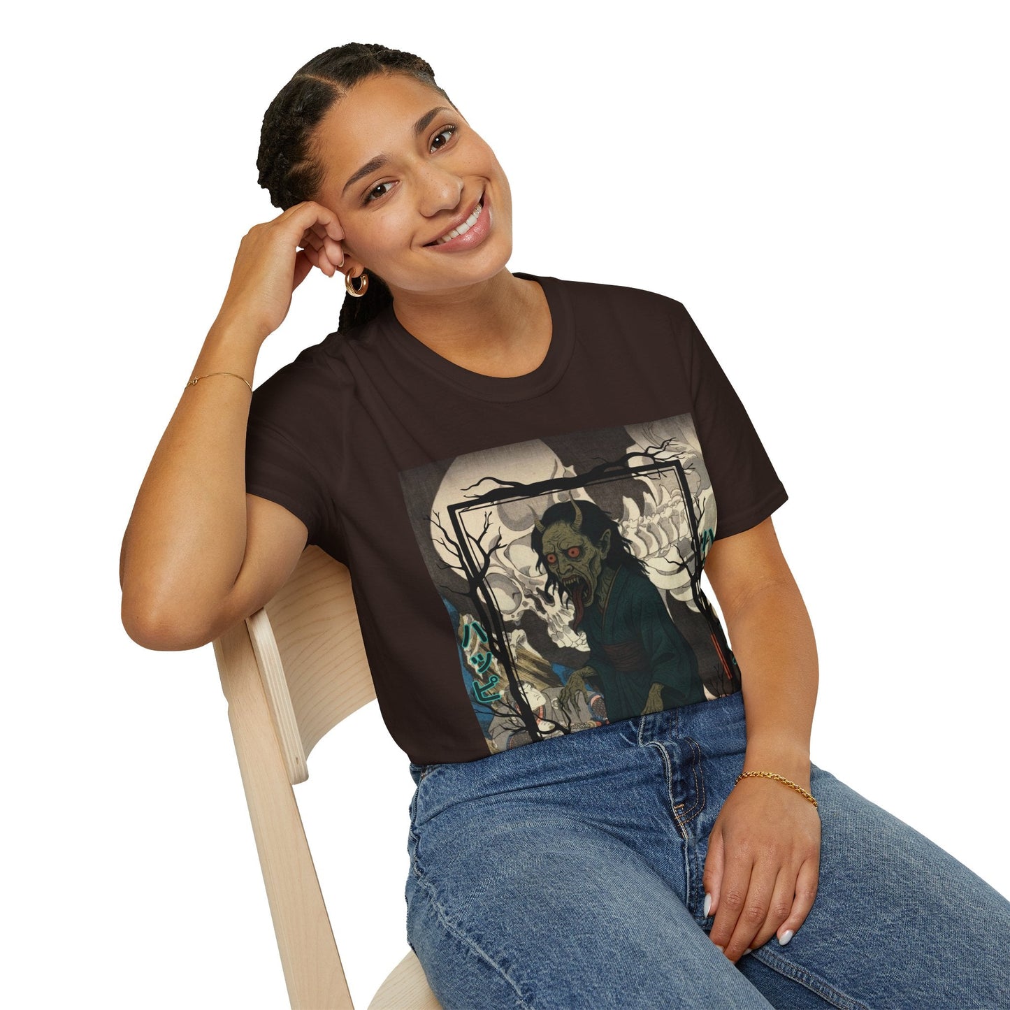 Yōkai Happy Halloween DKcolors Unisex T-Shirt by cypherpunkgear.com – cypherpunkgear.com | Cypherpunk Merch