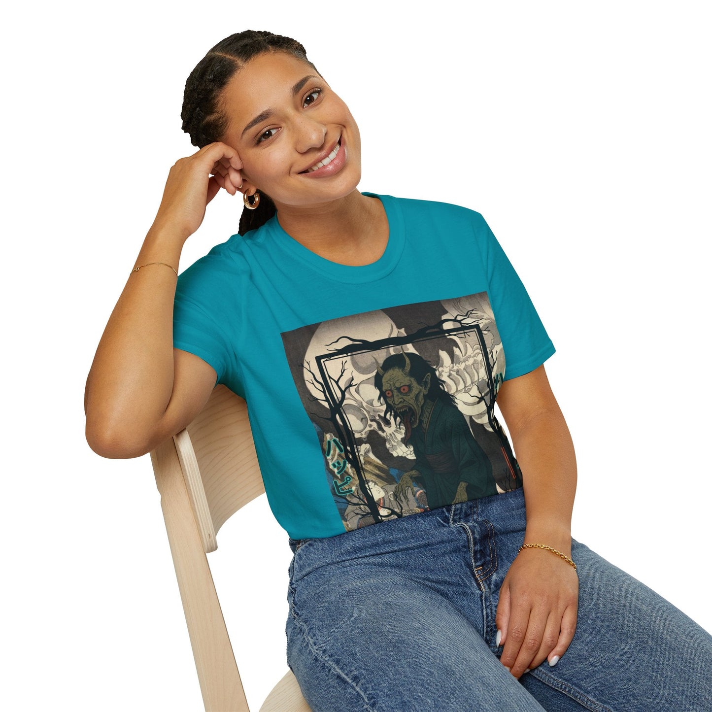 Yōkai Happy Halloween DKcolors Unisex T-Shirt by cypherpunkgear.com – cypherpunkgear.com | Cypherpunk Merch