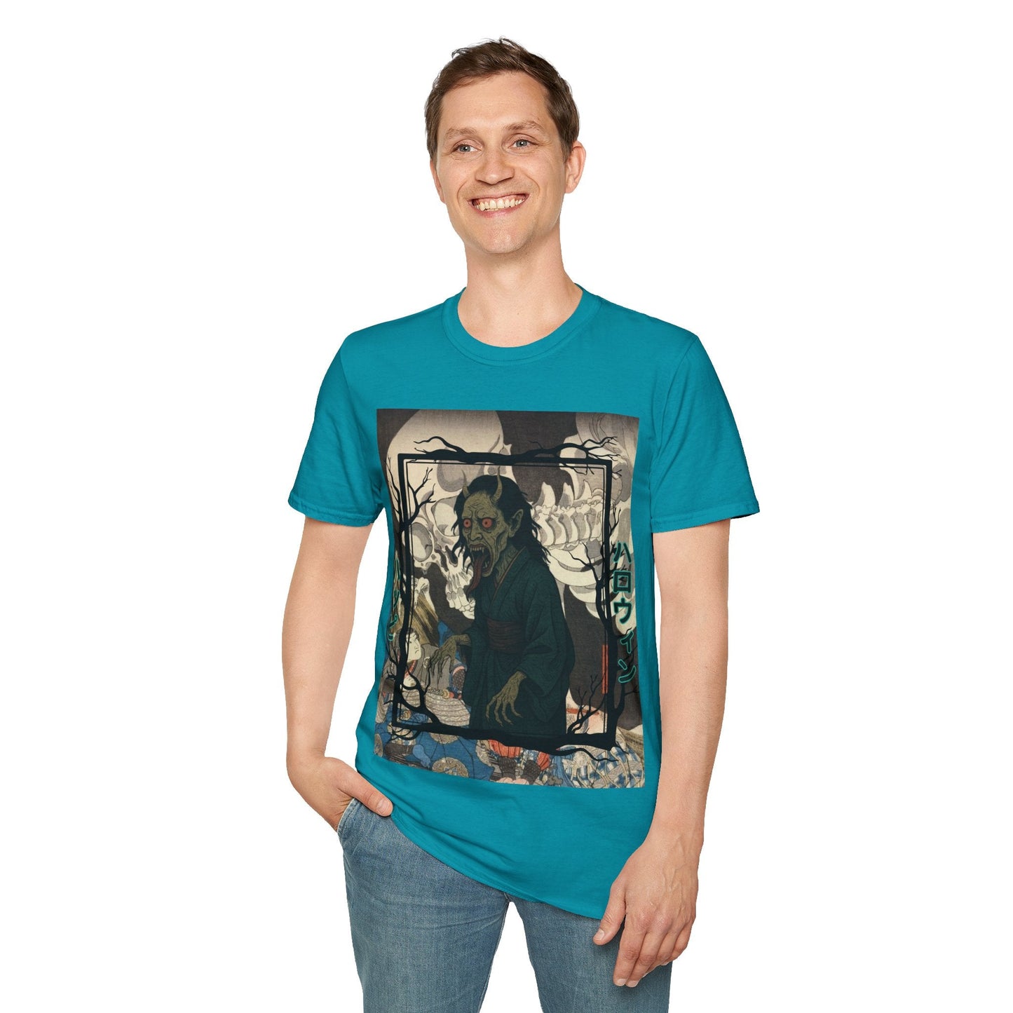 Yōkai Happy Halloween DKcolors Unisex T-Shirt by cypherpunkgear.com – cypherpunkgear.com | Cypherpunk Merch