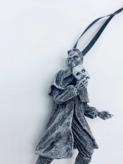 Phantom of the Opera Ornament, Hand Painted Resin Sculpture | Halloween Monster Opera Ghost Figurine | Gothic Ornament for Spooky Home Decor