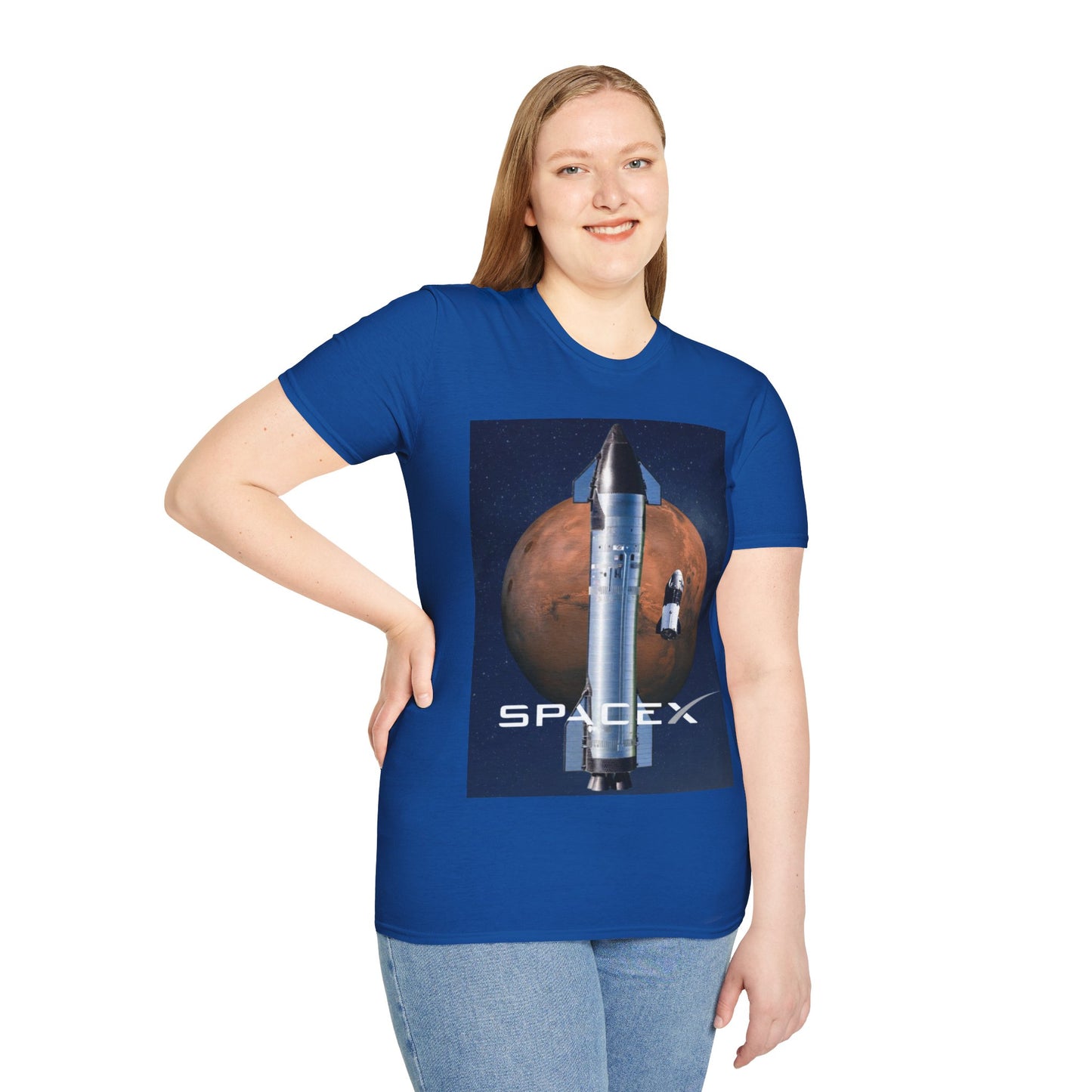 SpaceX Mars Unisex T-Shirt by cypherpunkgear.com