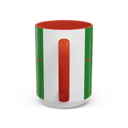 Velvet Vex Green Accent Mug by CreepyCrafts.boo