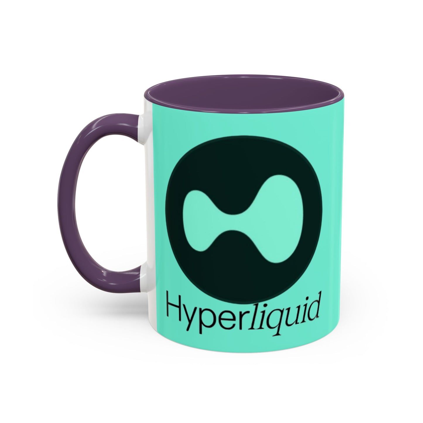Hyperliquid Black font Light Hyperliquid Accent Mug by cypherpunkgear.com