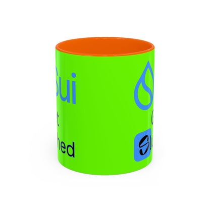 Sui: Get Slushed Green Accent Mug by cypherpunkgear.com