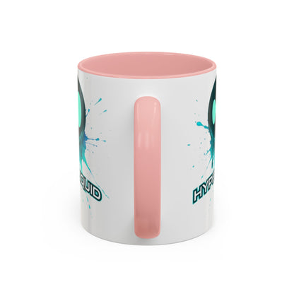 HYPE Drip White Accent Mug by cypherpunkgear.com