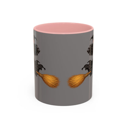 Velvet Vex Grey Accent Mug by CreepyCrafts.boo