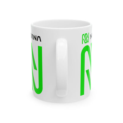 Nosana (NOS) White Mug by cypherpunkgear.com