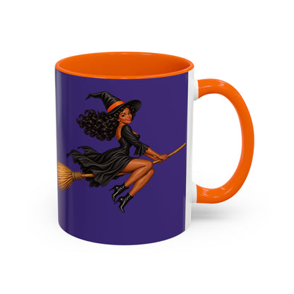 Velvet Vex Purple Accent Mug by CreepyCrafts.boo