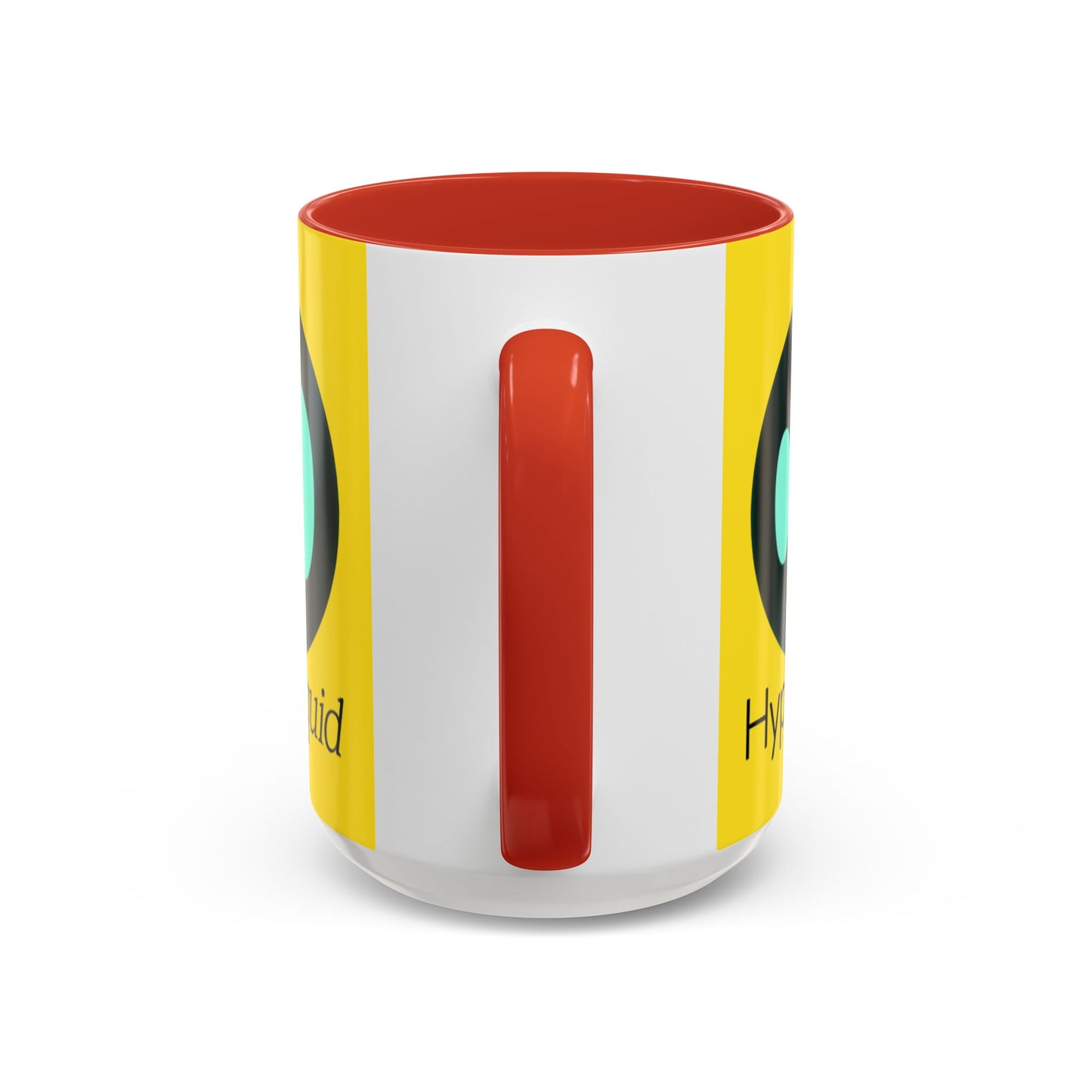 Hyperliquid Black font Yellow Accent Mug by cypherpunkgear.com
