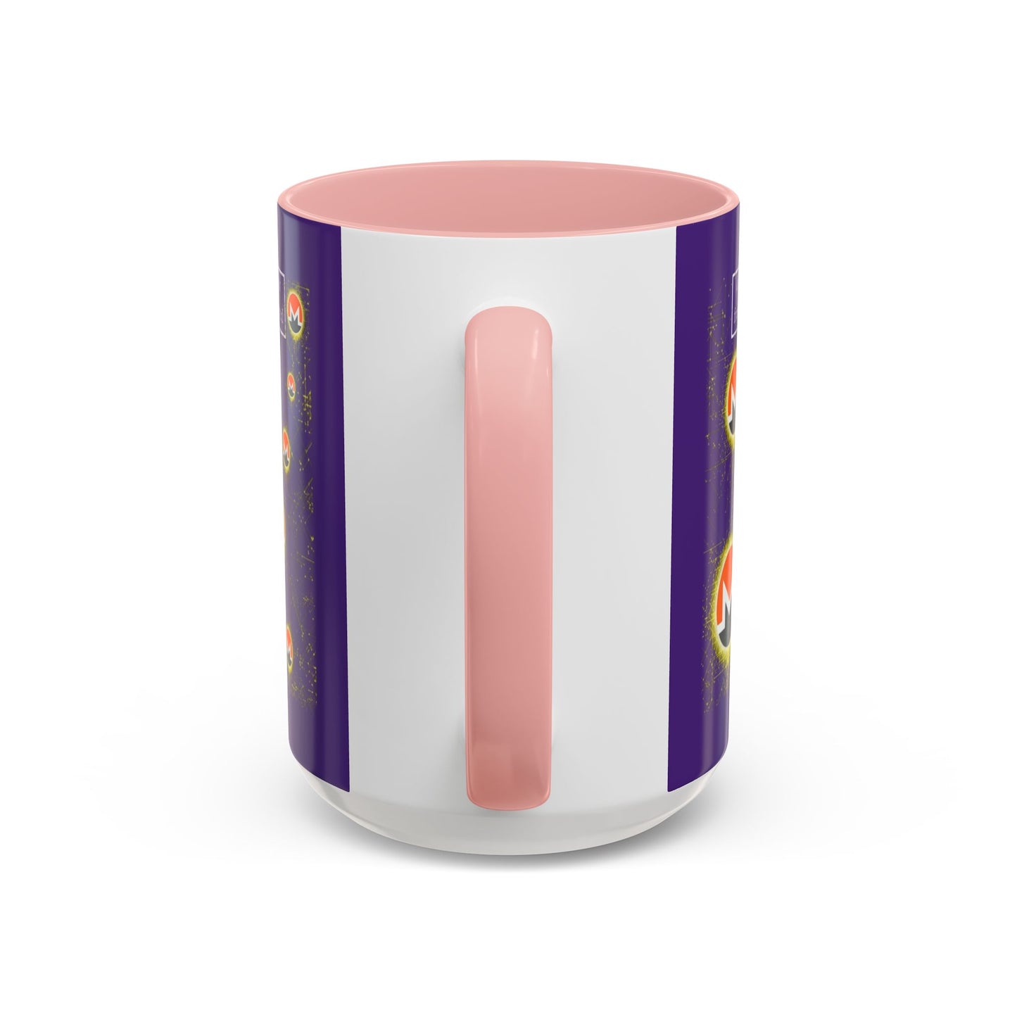 Monero (XMR) don't assume your freedoms are assured Purple Accent Mug by cypherpunkgear.com