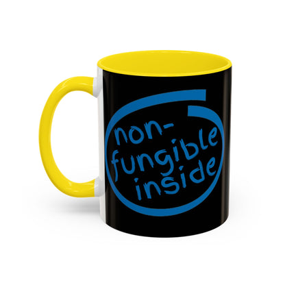 Non-Fungible Inside Black Accent Mug by cypherpunkgear.com
