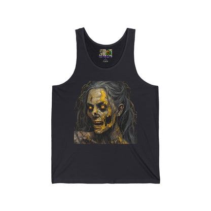 Rose Rottingham Has Risen Unisex Jersey Tank Top by CreepyCrafts.boo