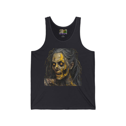 Rose Rottingham Has Risen Unisex Jersey Tank Top by CreepyCrafts.boo
