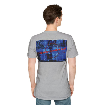 2-sided, cypherpunkgear.com logo Light colors Unisex T-Shirt by cypherpunkgear.com