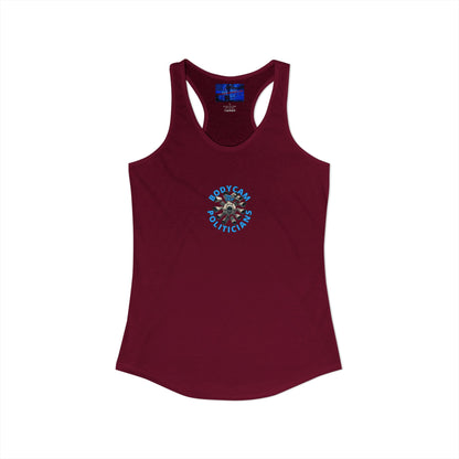 ¡BodyCam ThePoliticians de 2 caras de cypherpunkgear! Camiseta sin mangas ideal con espalda cruzada para mujer
