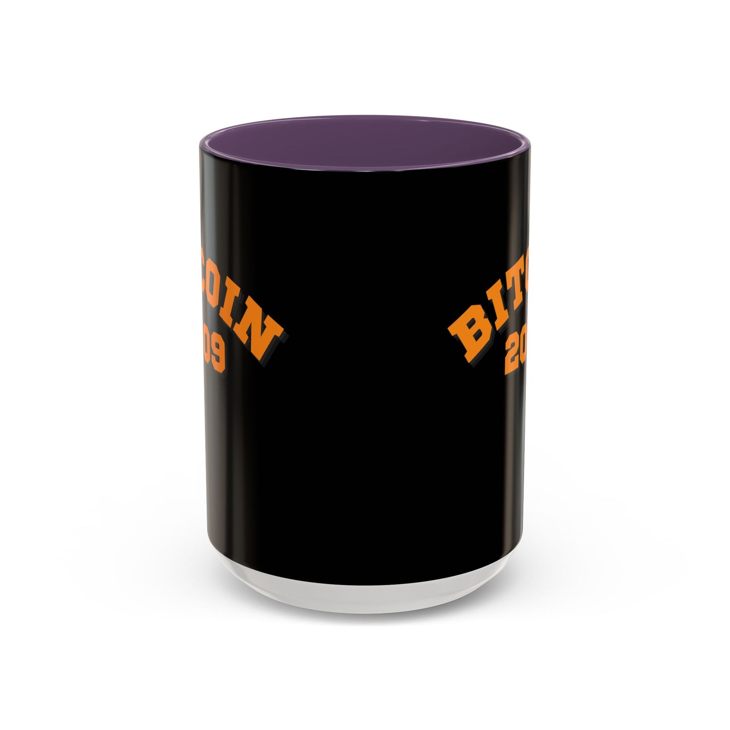 Bitcoin 2009 Black Accent Mug by cypherpunkgear.com