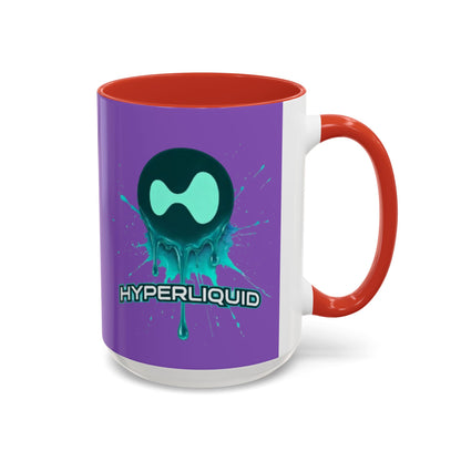 HYPE Drip Light Purple Accent Mug by cypherpunkgear.com