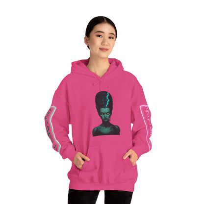 Bride of Frankenpunk Hoodie Unisex Hooded Sweatshirt by CreepyCrafts.boo