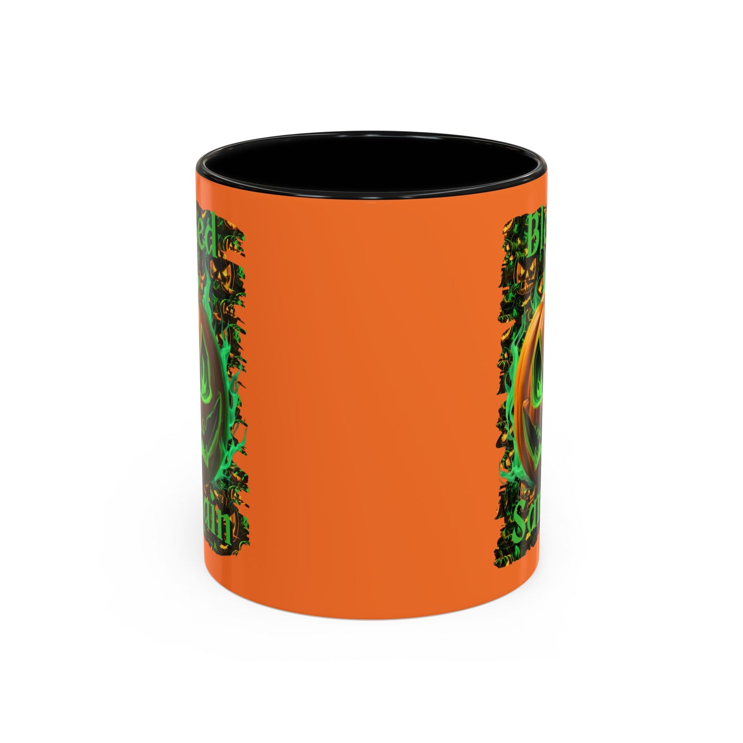 Blessed Samhain Green Jack Accent Mug by cypherpunkgear