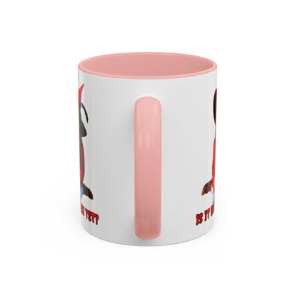 Is it Halloween yet? White Accent Mug by CreepyCrafts.boo