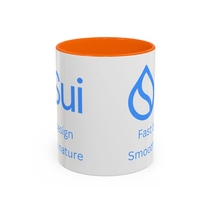 SUI White Accent Mug by cypherpunkgear.com
