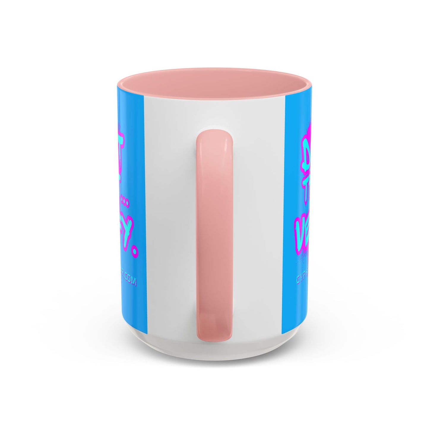 Don't Trust...Verify. Light Blue Accent Mug by cypherpunkgear.com