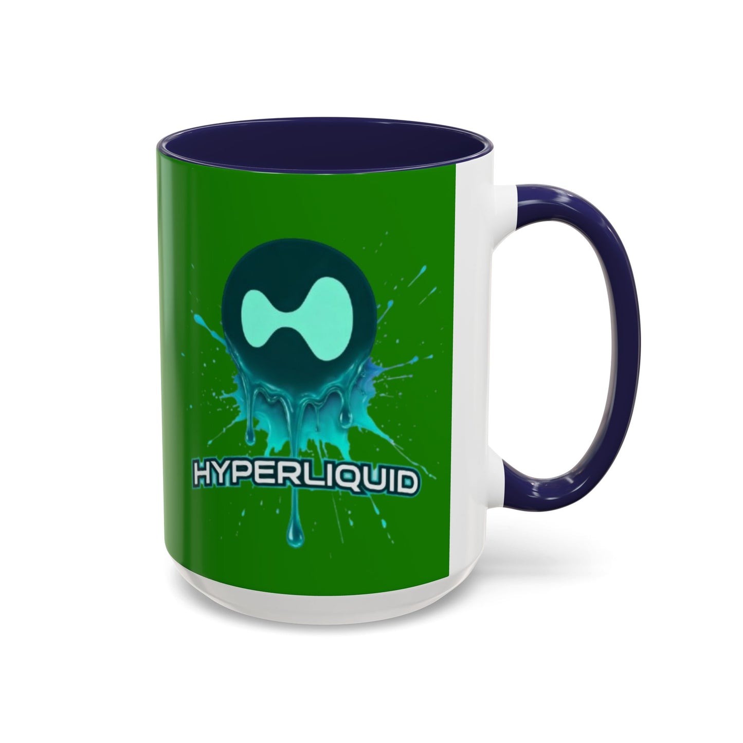 HYPE Drip Green Accent Mug by cypherpunkgear.com