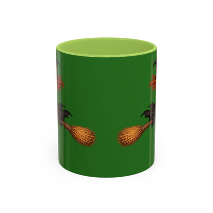 Hazel Hex Green Accent Mug by CreepyCrafts.boo