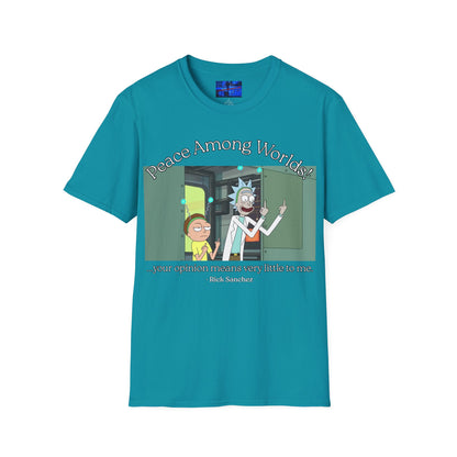 Peace Among Worlds! Dark colors Unisex T-Shirt by cypherpunkgear.com