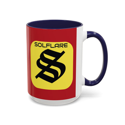 SolflareLogo Red Accent Mug by cypherpunkgear.com