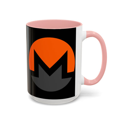 Monero (XMR) Black Accent Mug by cypherpunkgear.com