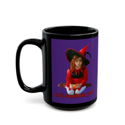 Is it Samhain yet? Dark Purple Mug by CreepyCrafts.boo