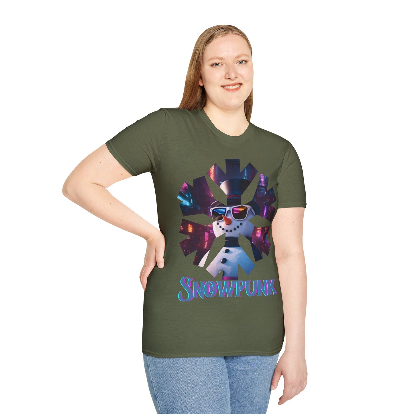 Snowpunk Dark colors Unisex T-Shirt by cypherpunkgear.com