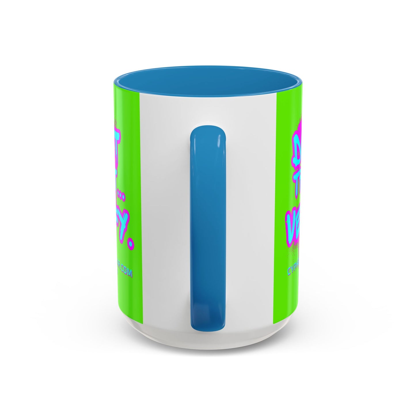 Don't Trust...Verify. Green Accent Mug by cypherpunkgear.com