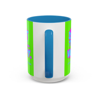 Don't Trust...Verify. Green Accent Mug by cypherpunkgear.com