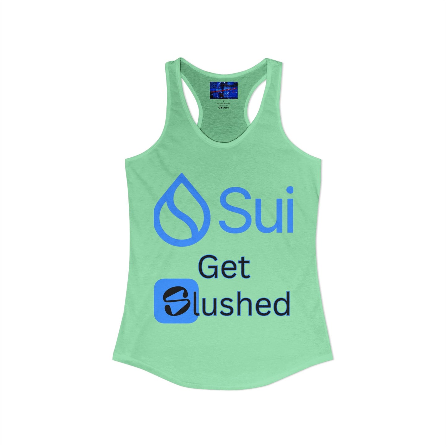 Sui: Get Slushed Women's Racerback Tank Top by cypherpunkgear.com