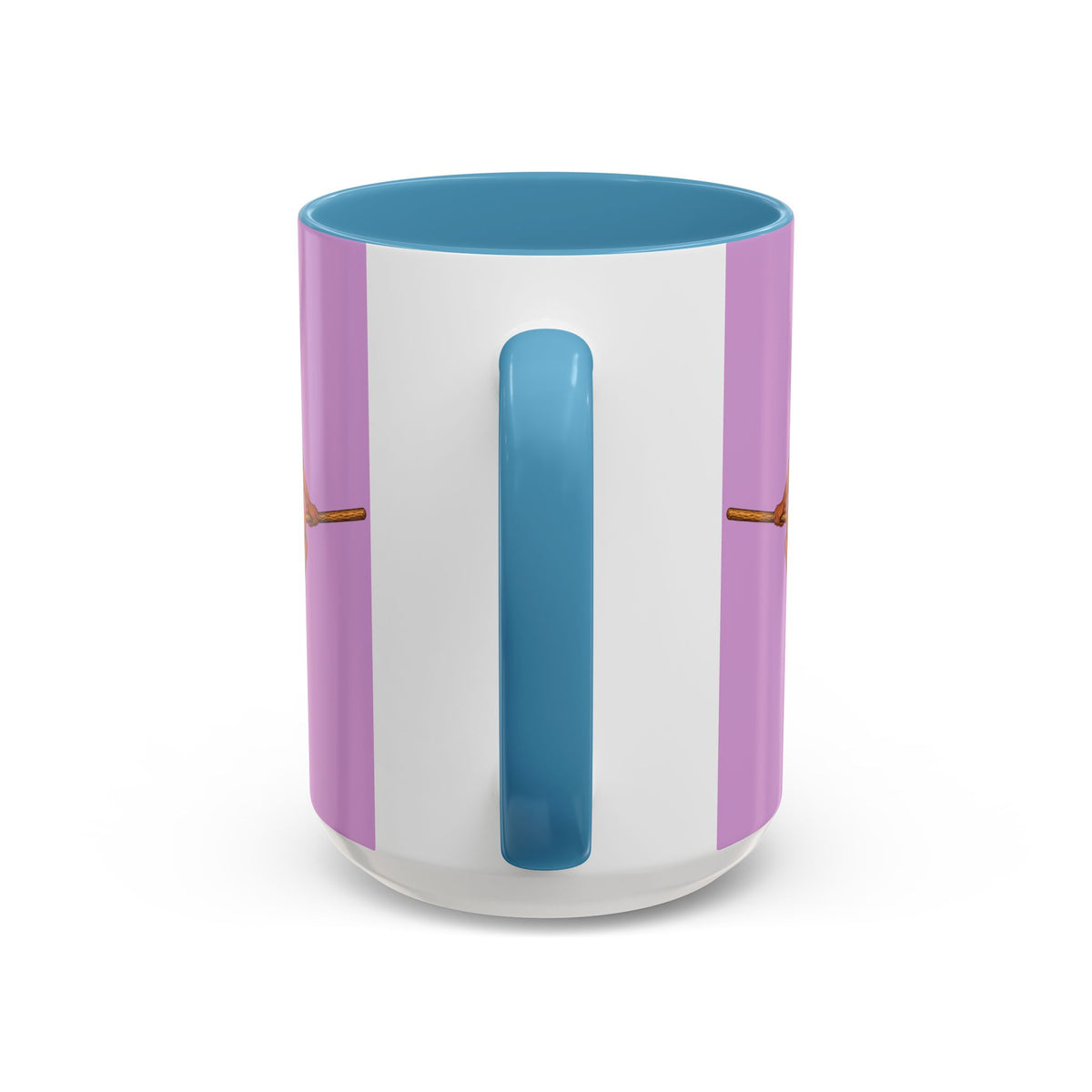 Velvet Vex Pink Accent Mug by CreepyCrafts.boo