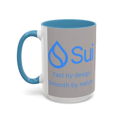 SUI Grey Accent Mug by cypherpunkgear.com